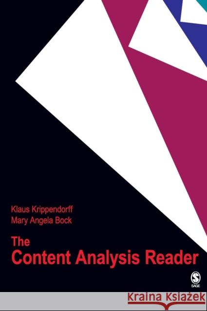 The Content Analysis Reader Klaus Krippendorff 9781412949651 Sage Publications (CA)