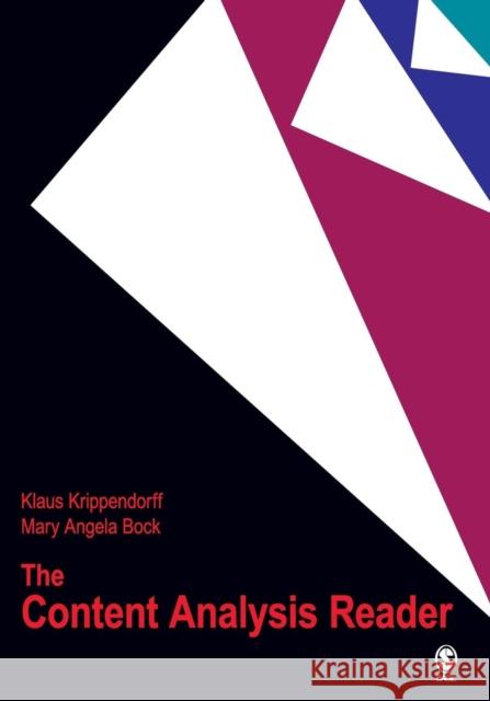 The Content Analysis Reader Klaus Krippendorff 9781412949668 Sage Publications (CA)