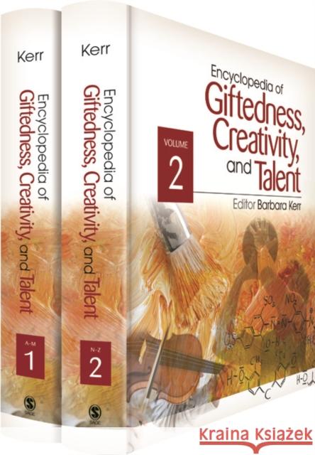 Encyclopedia of Giftedness, Creativity, and Talent Barbara Kerr 9781412949712 Sage Publications (CA)