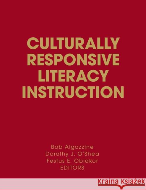 Culturally Responsive Literacy Instruction  9781412957748 SAGE PUBLICATIONS INC