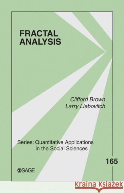 Fractal Analysis Clifford T Brown 9781412971652