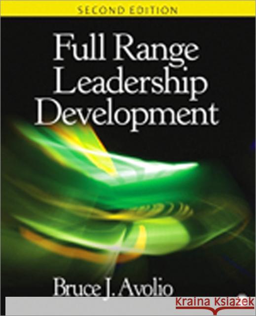 Full Range Leadership Development Bruce J Avolio 9781412974752