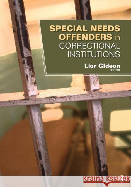 Special Needs Offenders in Correctional Institutions Lior Gideon 9781412998130