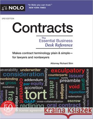 Contracts: The Essential Business Desk Reference  9781413328929 NOLO