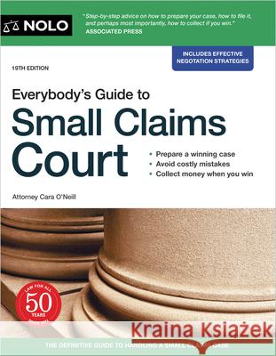 Everybody's Guide to Small Claims Court  9781413329537 NOLO