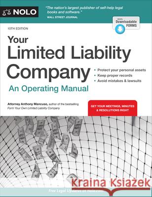 Your Limited Liability Company: An Operating Manual  9781413329636 NOLO