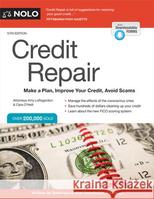 Credit Repair: Make a Plan, Improve Your Credit, Avoid Scams  9781413329995 NOLO