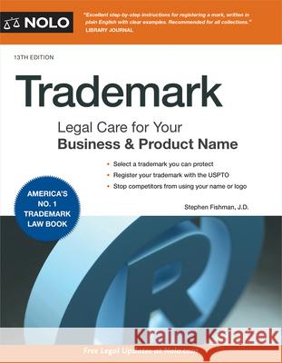 Trademark: Legal Care for Your Business & Product Name  9781413330090 NOLO