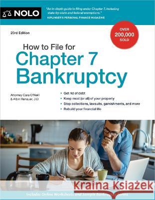 How to File for Chapter 7 Bankruptcy  9781413331059 NOLO
