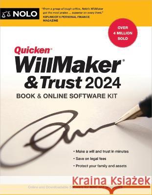 Quicken Willmaker & Trust 2024: Book & Online Software Kit  9781413331325 NOLO