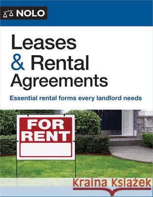 Leases & Rental Agreements  9781413332728 NOLO