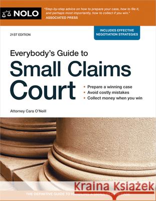 Everybody's Guide to Small Claims Court  9781413333442 NOLO