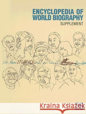 Encyclopedia of World Biography: 2006 Supplement Gale Research Inc 9781414400976 Thomson Gale