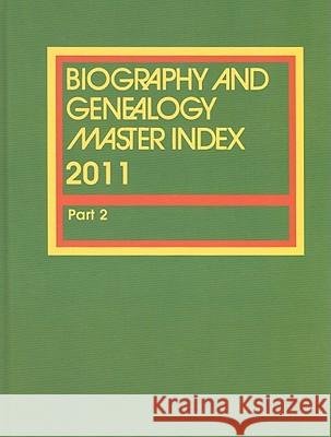 Biorgraphy and Genealogy Master Index Jennifer Mossman 9781414438979 Cengage Learning, Inc