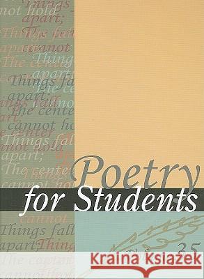 Poetry for Students Constantakis, Sara 9781414441832