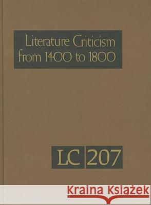 Literature Criticism from 1400 to 1800 Trudeau, Lawrence J. 9781414471211