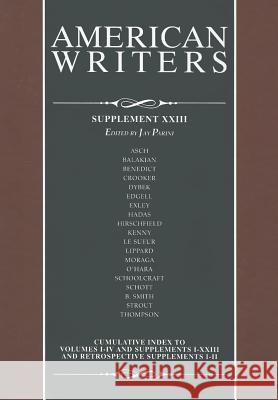 American Writers, Supplement XXIII Gale 9781414480251