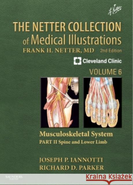 The Netter Collection of Medical Illustrations: Musculoskeletal System, Volume 6, Part II - Spine and Lower Limb Joseph Iannotti 9781416063827 0