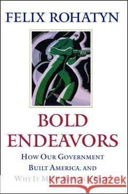 Bold Endeavors: How Our Government Built America, and Why It Must Rebuild Now Rohatyn, Felix G. 9781416533139 Simon & Schuster