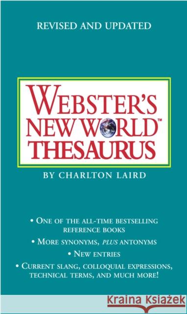 Webster's New World Thesaurus: Third Edition Webster's New World Dictionary 9781416533283 Pocket Books