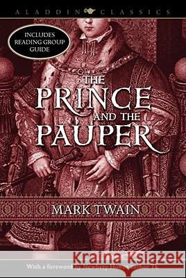 The Prince and the Pauper Mark Twain 9781416928058 Aladdin Paperbacks