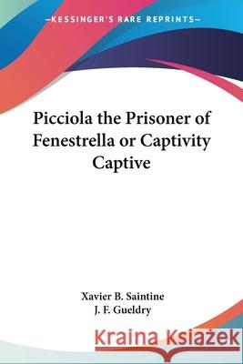 Picciola the Prisoner of Fenestrella or Captivity Captive Saintine, X. B. 9781417966202