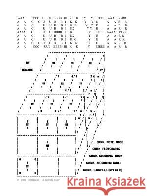A CUBIK Year Honabe 9781418454807 Authorhouse