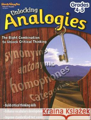 Unlocking Analogies Reproducible Grades 4-5 Stckvagn 9781419033919