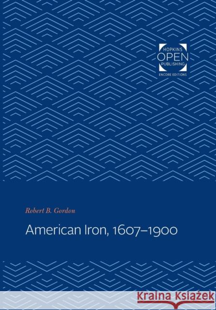 American Iron, 1607-1900 Robert B. Gordon 9781421435008 Johns Hopkins University Press