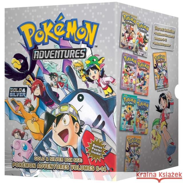 Pokemon Adventures Gold & Silver Box Set (Set Includes Vols. 8-14) Hidenori Kusaka 9781421550077 Viz Media, Subs. of Shogakukan Inc