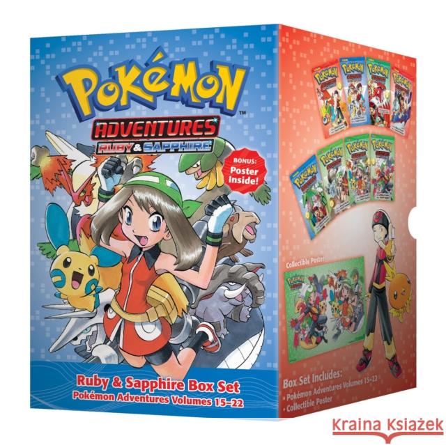 Pokemon Adventures Ruby & Sapphire Box Set: Includes Volumes 15-22 Hidenori Kusaka 9781421577760 Viz Media