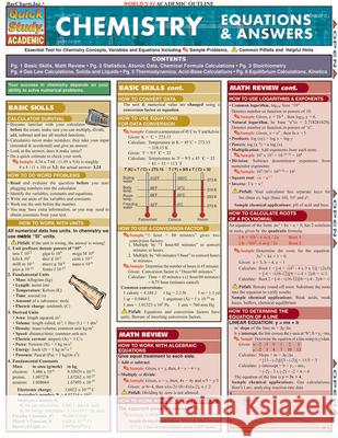 Chemistry Equations & Answers Mark Jackson 9781423201892