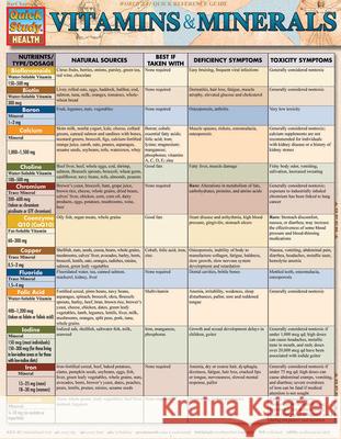 Vitamins & Minerals BarCharts Inc 9781423218432