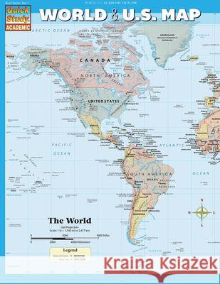 World & U.S. Map BarCharts Inc 9781423220534 Barcharts