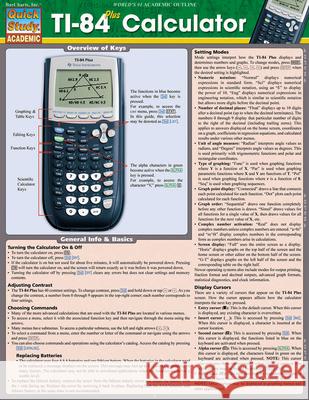 Ti 84 Plus Calculator BarCharts Inc 9781423221654