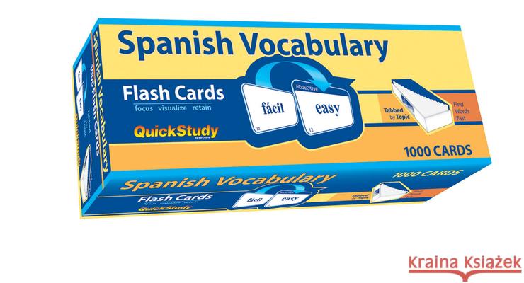 Spanish Vocabulary BarCharts Inc 9781423221661