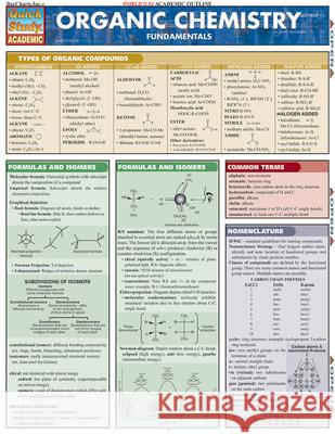 Organic Chemistry Fundamentals BarCharts Inc 9781423228172