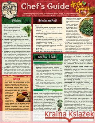 Chef's Guide to Herbs & Spices: A Quickstudy Laminated Reference Guide Jay Weinstein 9781423239772