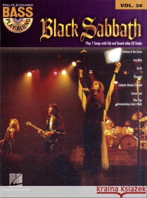 Black Sabbath: Bass Play-Along Volume 26  9781423482130 0