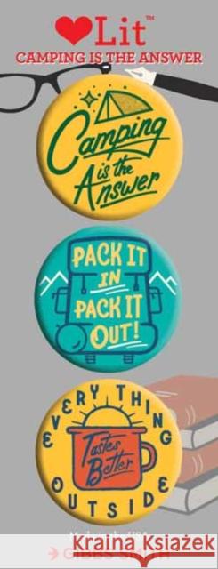 Camping is the Answer 3 Badge Set Gibbs-Smith Gibbs-Smith 9781423651864 Gibbs M. Smith Inc