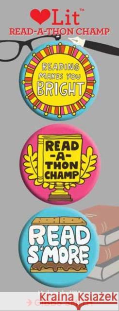 Read-a-thon 3 Badge Set Gibbs-Smith Gibbs-Smith 9781423651918