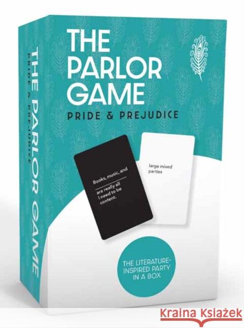 Pride & Prejudice the Parlor Game: A Literature-Inspired Party in a Box Gibbs Smith Publisher 9781423656630 Gibbs Smith