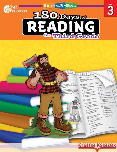 180 Days of Reading for Third Grade: Practice, Assess, Diagnose Dugan, Christine 9781425809249 Shell Education Pub
