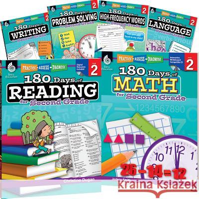 180 Days of Second Grade Practice, 6-Book Set Teacher Created Materials 9781425827991 Shell Education Pub