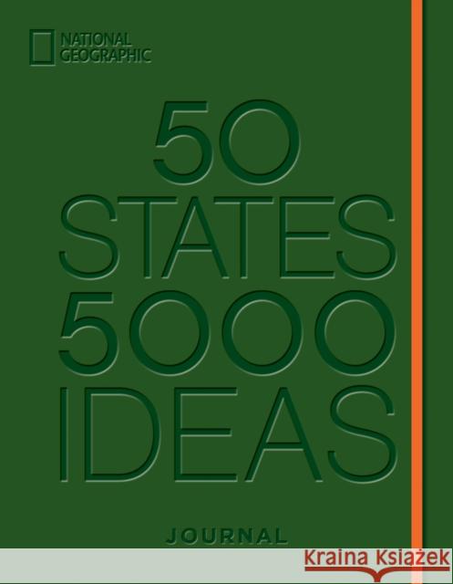50 States, 5,000 Ideas Journal National Geographic 9781426223099 National Geographic Society