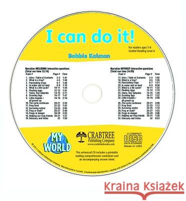 I Can Do It! - CD Only Bobbie Kalman 9781427110138