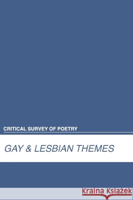 Gay and Lesbian Themes Rosemary Canfield Reisman   9781429836500 Salem Press