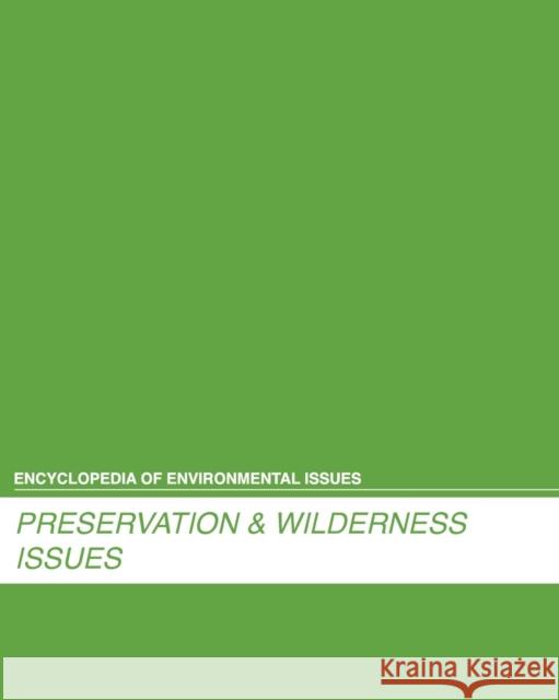 Preservation & Wilderness Craig W. Allin 9781429836722 Salem Press