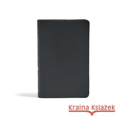 CSB Personal Size Bible, Black Genuine Leather Csb Bibles by Holman 9781430070542 Holman Bibles