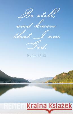 Remembered in Love Bulletin (Pkg 100) Funeral  9781430084457 Broadman Church Supplies